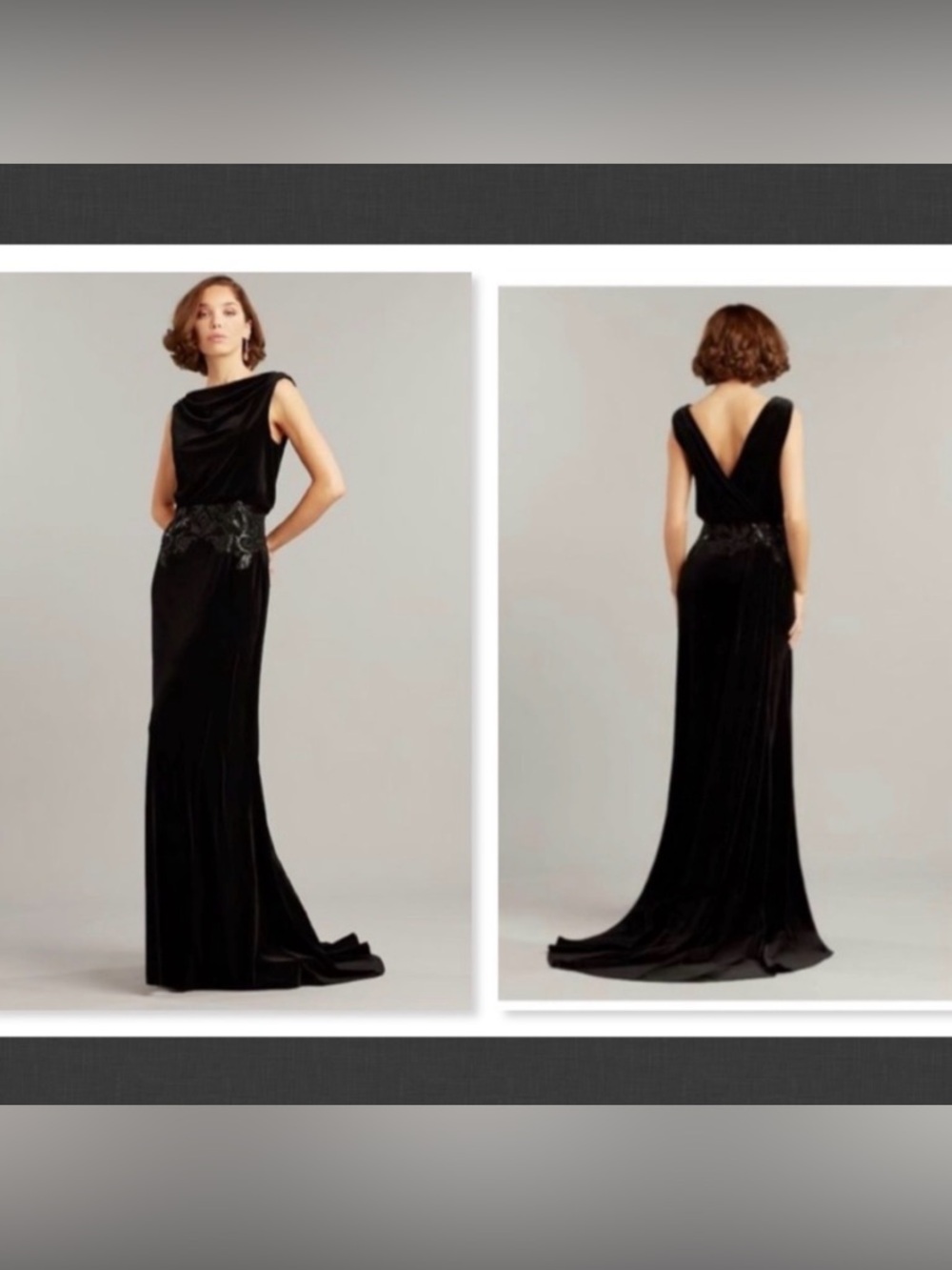 TADASHI SHOJI Tadashi Shoji Josepha Black Dress size 16